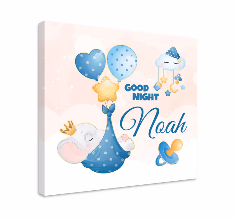 Tablou bei elefantul de noapte bună - TenStickers
