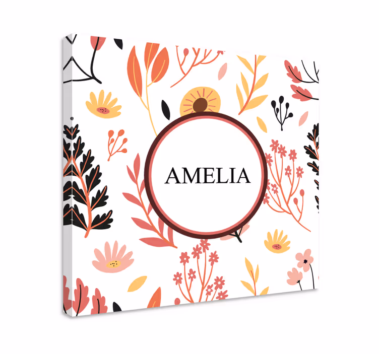 Tablou flori şi plante design floral personalizat - TenStickers