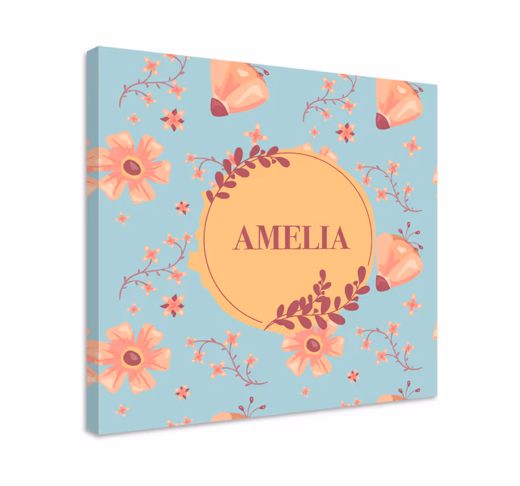 Tablou flori şi plante model floral personalizat - TenStickers
