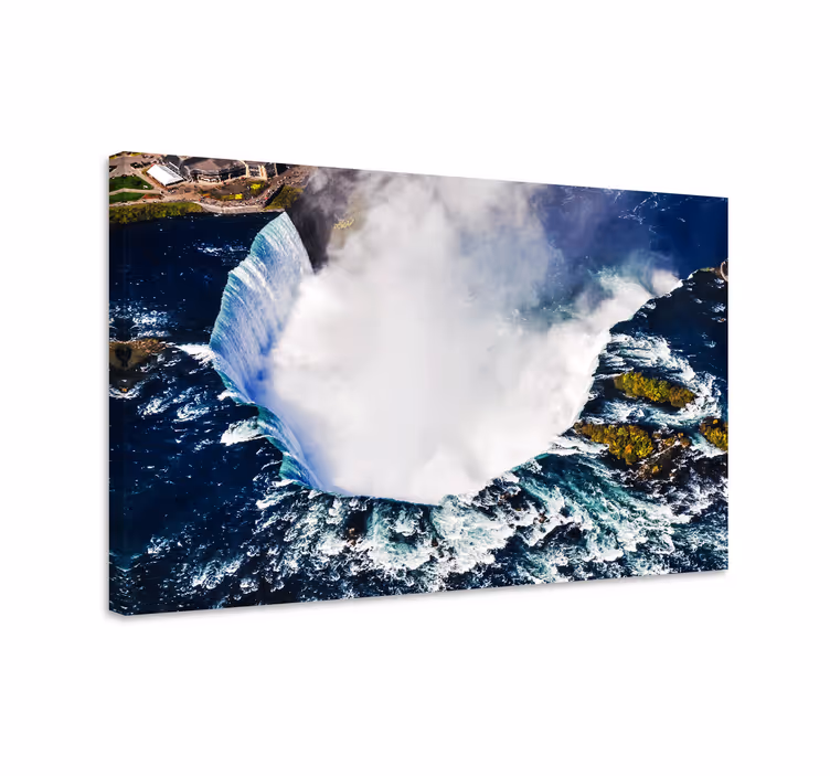 Tablou peisaje vedere aeriană a cascadei niagara - TenStickers