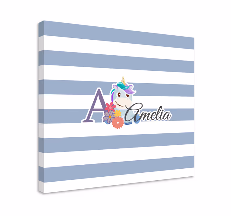 Tablou unicorni design personalizat cu unicorni - TenStickers