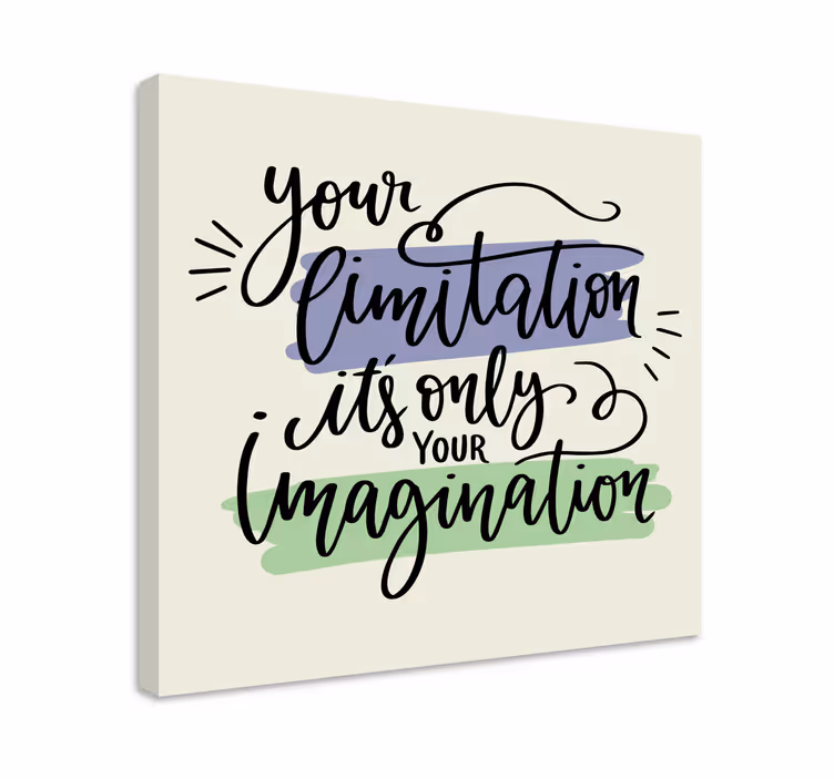 Tablou fraze limitările inspiră creativitatea - TenStickers