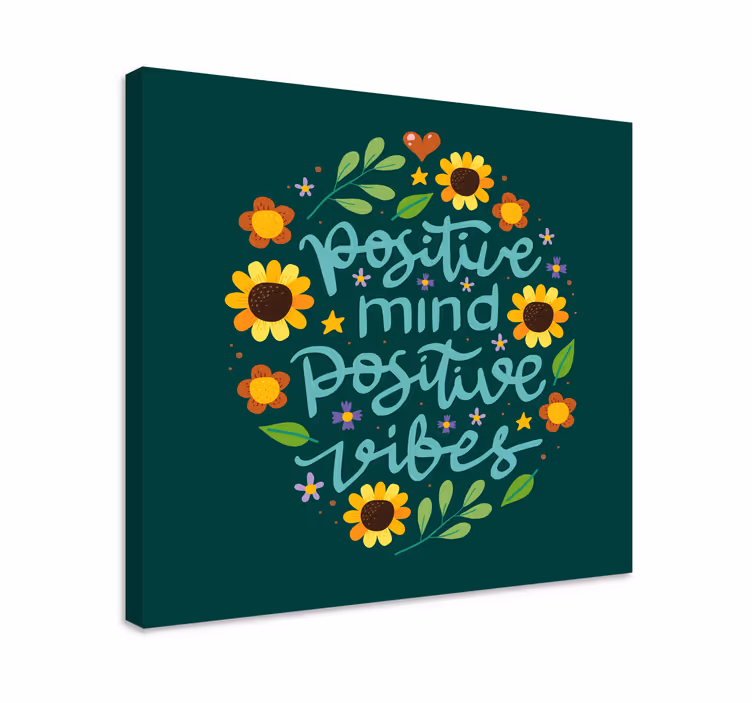 Flori și pânză motivațională - TenStickers