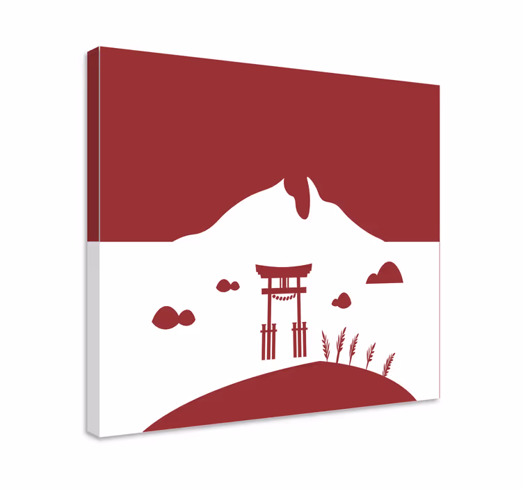 Cadru asiatic poartă torii japoneză - TenStickers