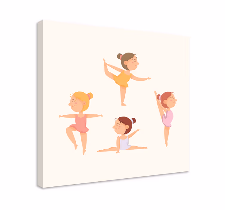 Tablou infantil balerine dansatoare - TenStickers