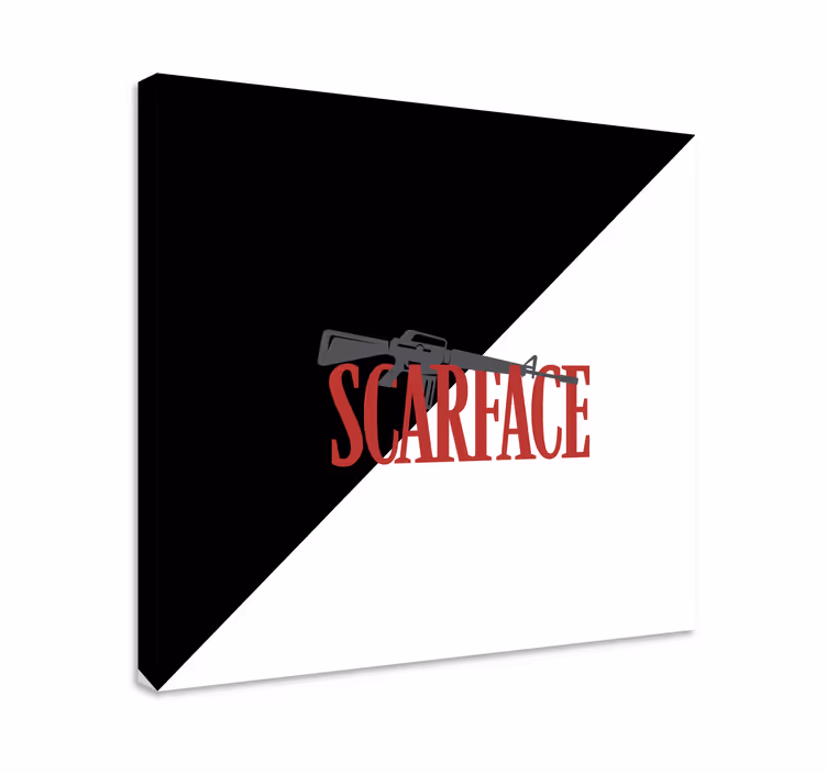Imagine film scarface cu text citat pânză - TenStickers