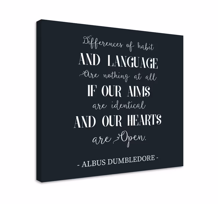Dumbledore love quote canvas - TenStickers