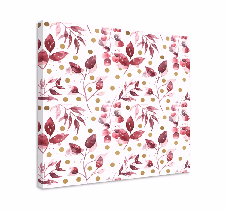 Tablou flori şi plante motiv botanic subtil - TenStickers
