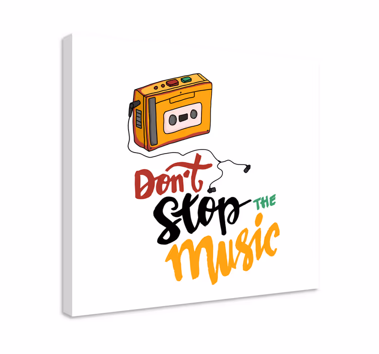 Tablou muzică proiectarea casetei - TenStickers