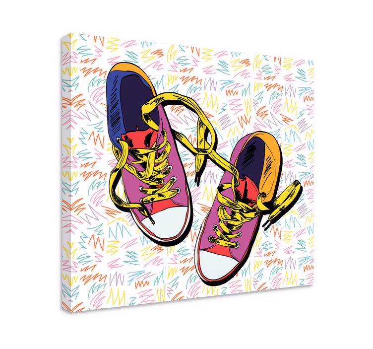 Tablou supereroi design adidași colorat - TenStickers