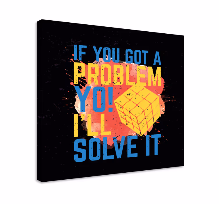 Tablou fraze citat cub rubik - TenStickers