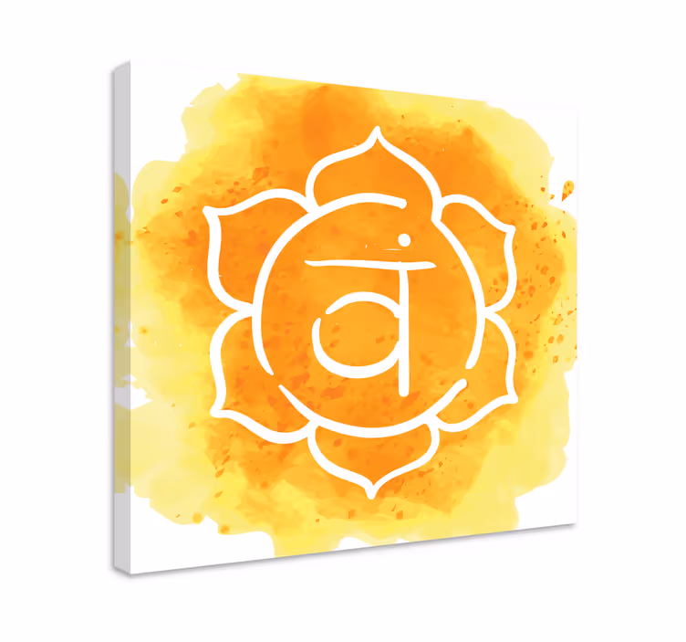 Frumos simbolul chakrei sacrale pânză modernă - TenStickers