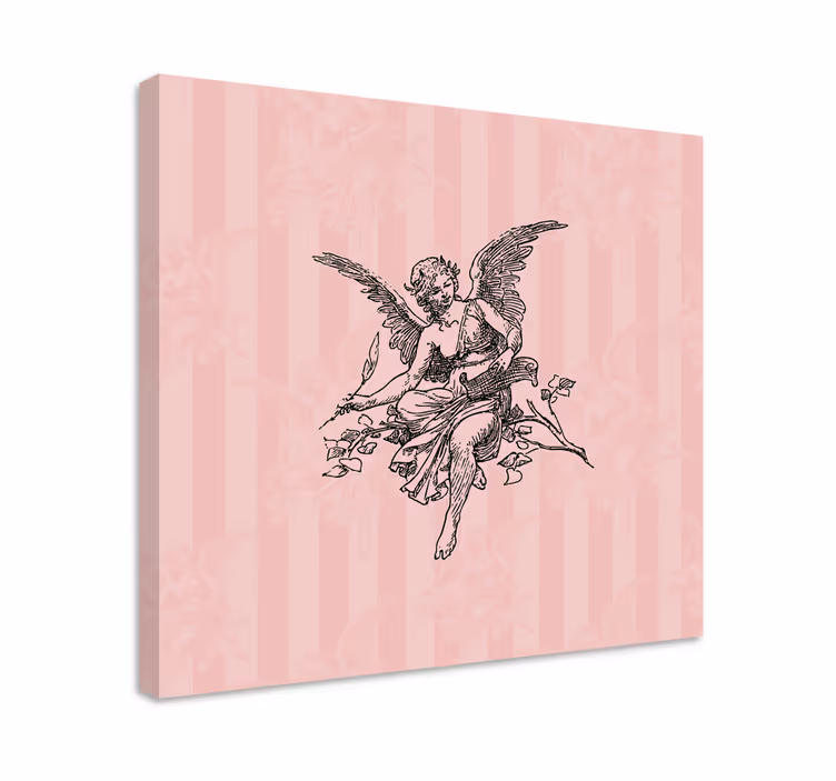 Tablou artă figură cherubică grație - TenStickers