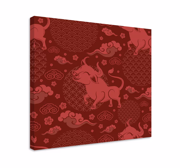 Pânză retro model vintage stil chinezesc - TenStickers