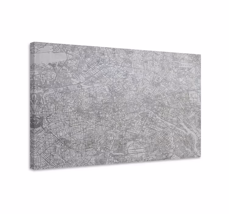 Harta orașului berlin city canvas print - TenStickers