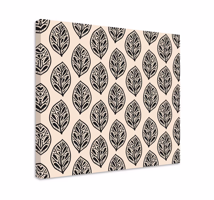 Tablou flori şi plante cu model elegant de frunze - TenStickers