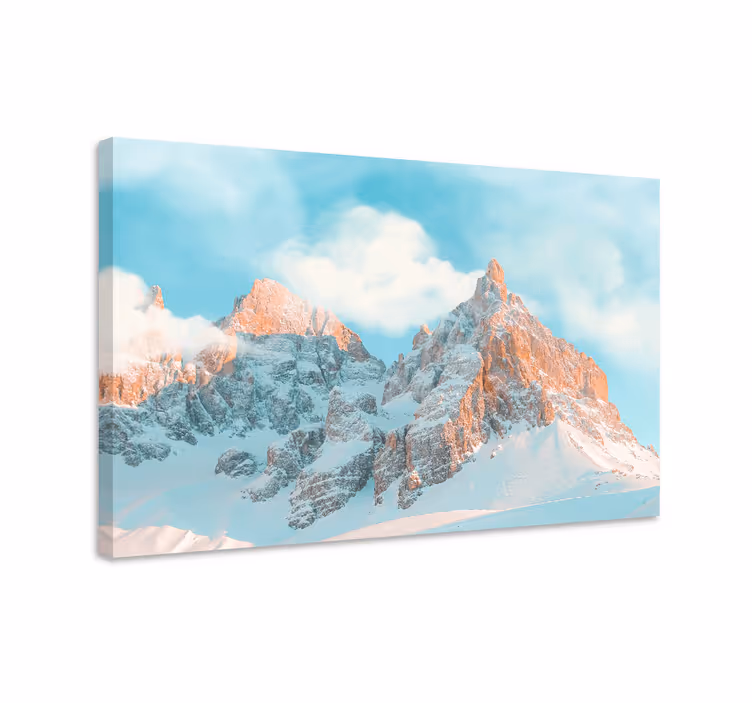 Tablou peisaje vârfuri montane majestuoase - TenStickers