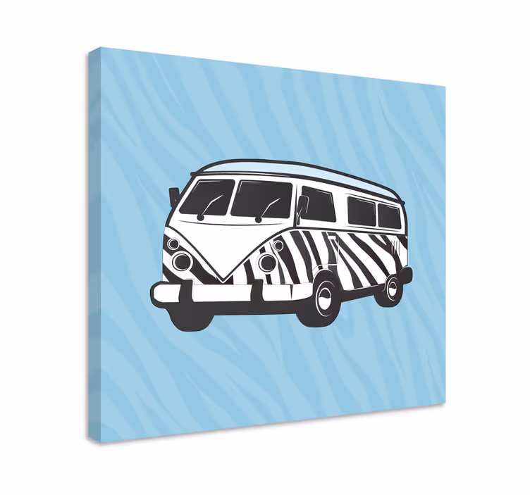 Tablou flori şi plante caravane retro - TenStickers