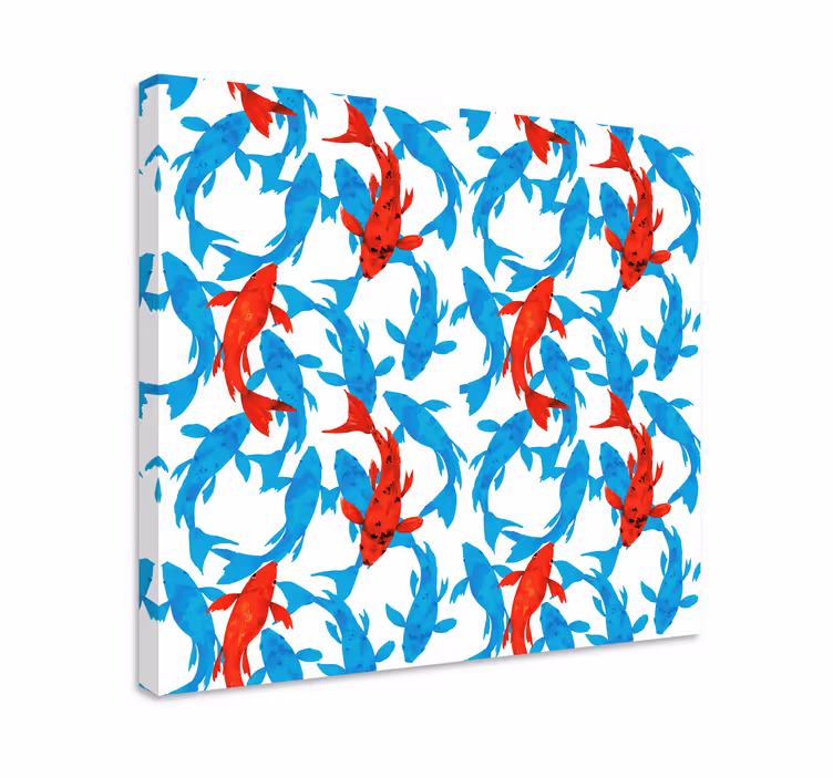 Tablou modern design cu pești colorați - TenStickers