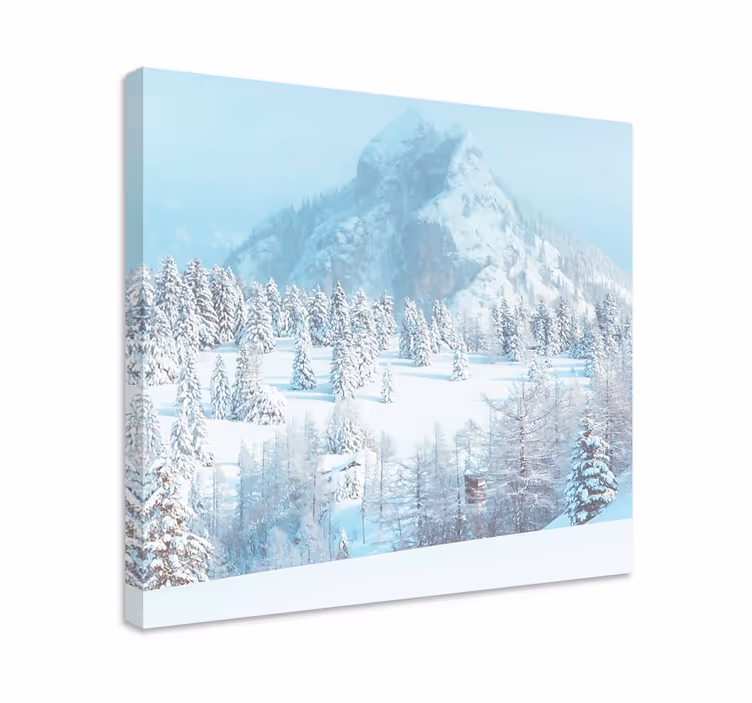 Tablou peisaje priveliște montană zăpezită - TenStickers