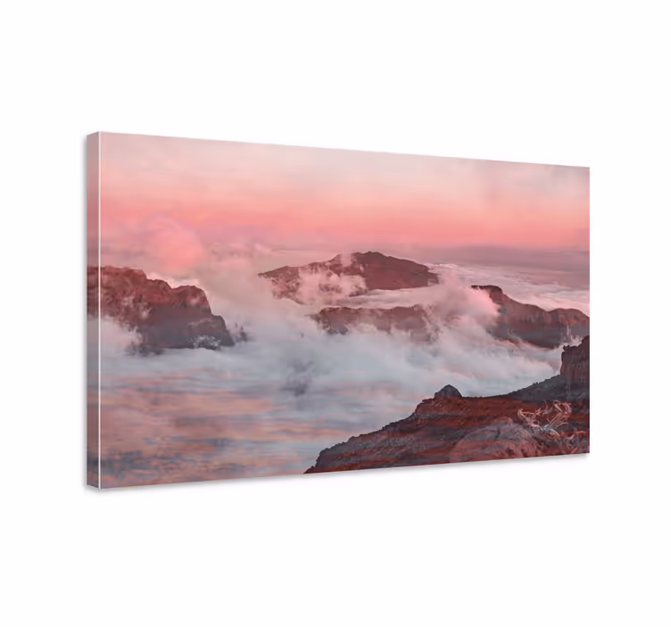 Tablou peisaje peisaje montane de vis - TenStickers