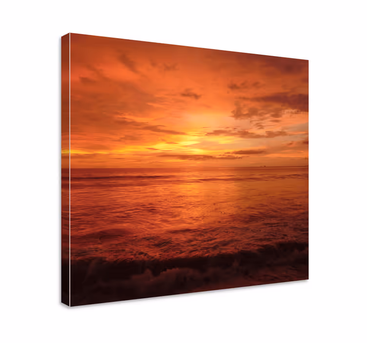 Tablou peisaje apus peste ocean - TenStickers