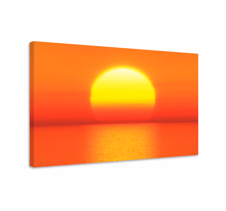 Galben apus de soare culori estetice panza - TenStickers