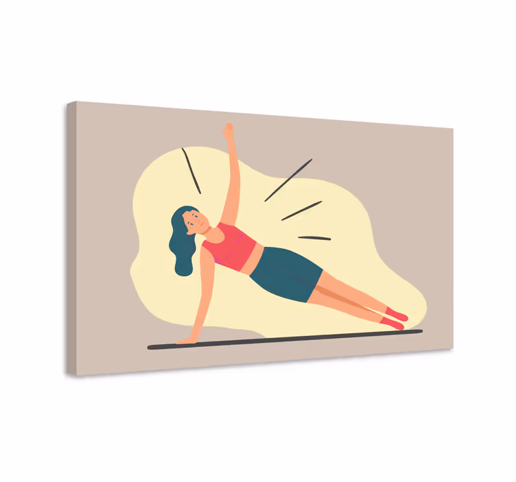 Tablou sport poziție de fitness - TenStickers