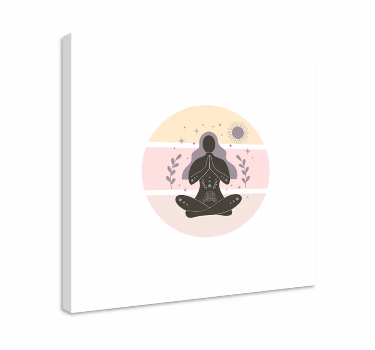 Tablou buddha în poziția de meditație - TenStickers