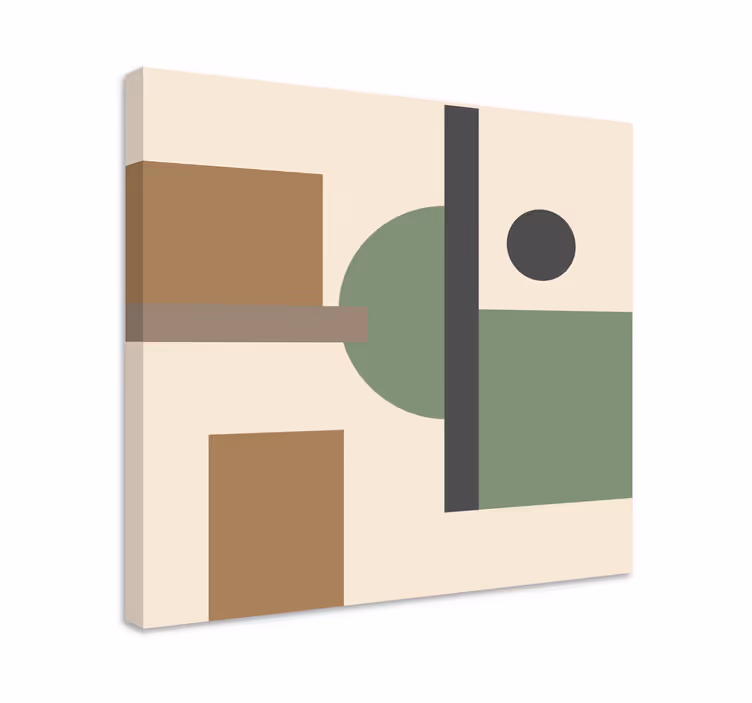 Tablou modern forme geometrice conceptuale - TenStickers