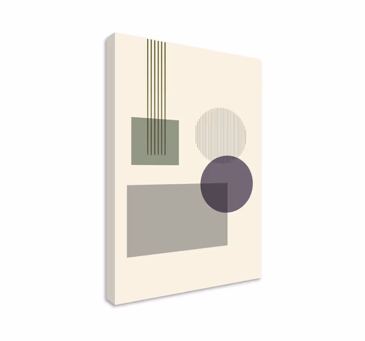 Tablou geometric configurarea formelor geometrice - TenStickers