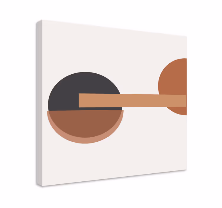 Tablou geometric echilibru circular abstract - TenStickers