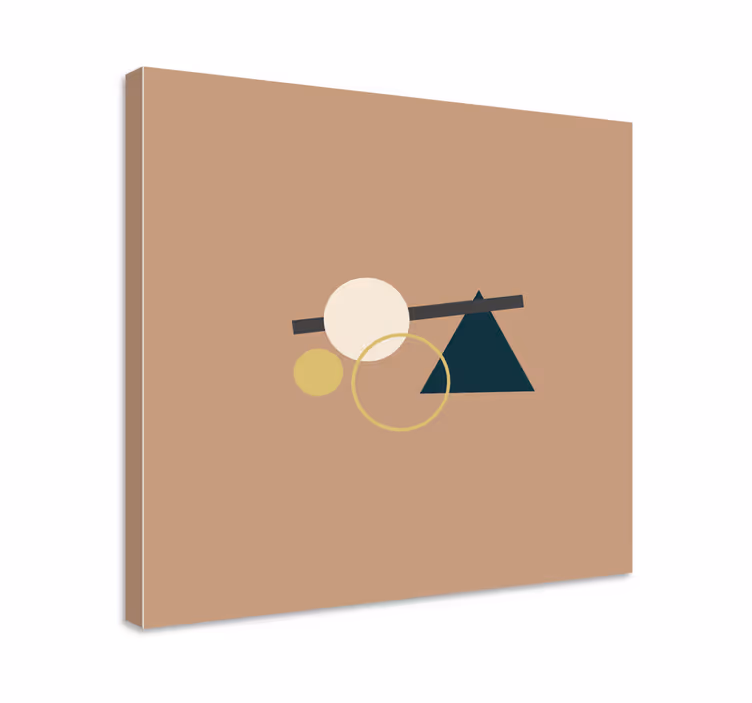 Echilibrul figurilor geometrice pânză modernă - TenStickers
