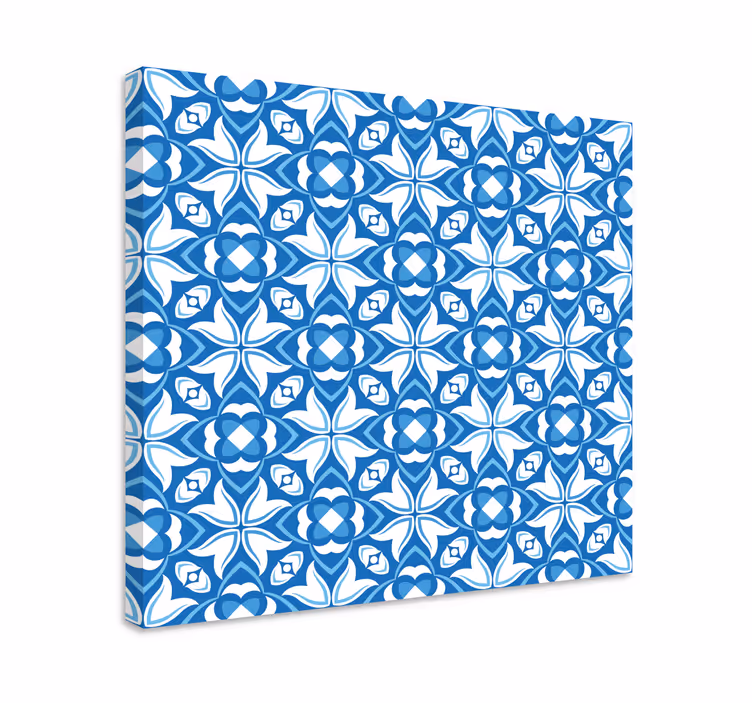 Tablou modern cu model albastru complex - TenStickers