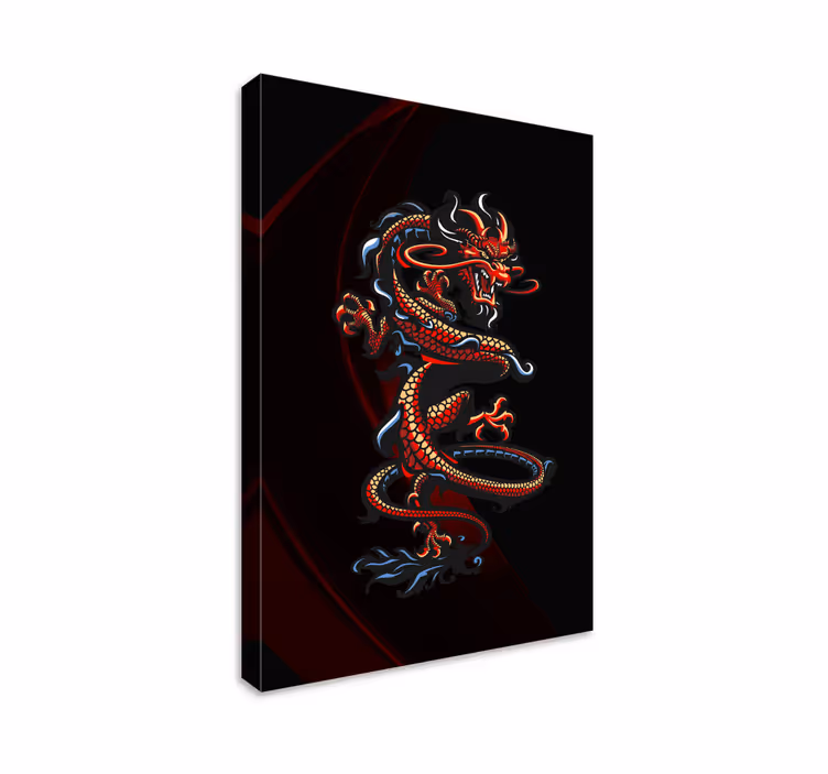 Amprente întunecate de pânză de animale de dragon întunecat - TenStickers