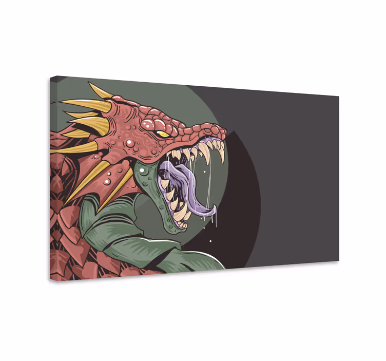 Tablou dinozauri fiarea dragonului feroc - TenStickers