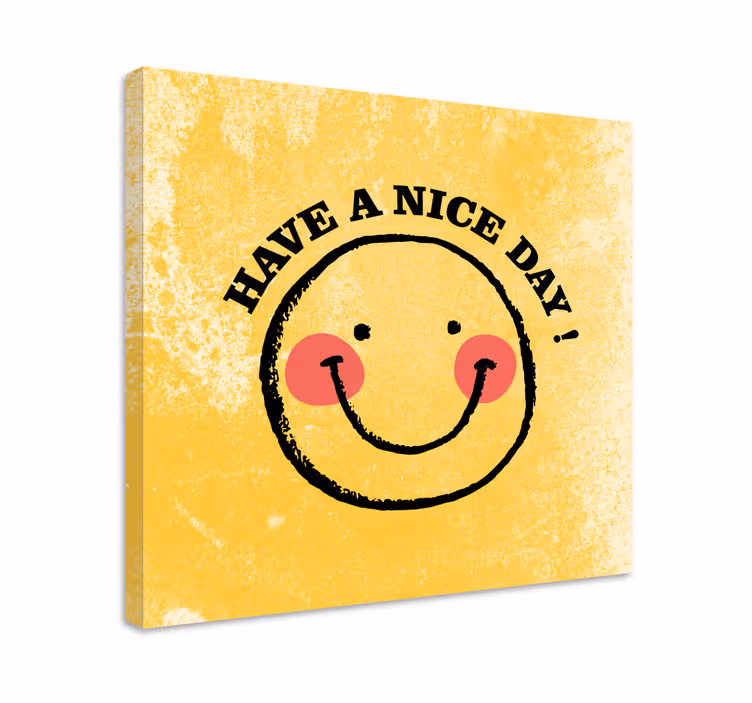 Au o zi frumoasă imagini de pânză pentru sufragerie - TenStickers