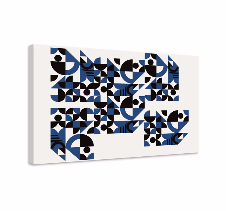 Tablou geometric cu modele geometrice dinamice - TenStickers