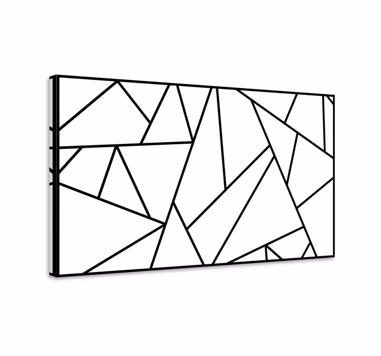 Tablou abstract modele unghiulare - TenStickers