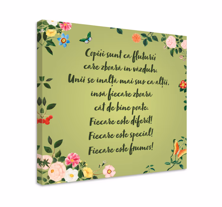 Toată lumea este o pânză motivațională frumoasă - TenStickers