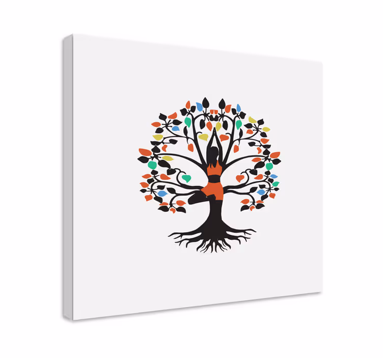Tablou flori şi plante esenţa arboricolă a vieţii - TenStickers