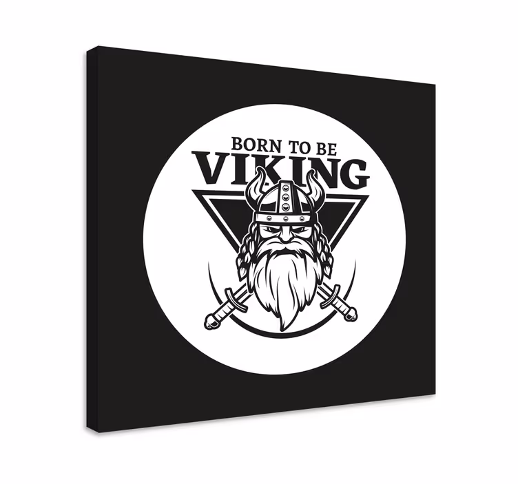Tablou personaje emblema războinic viking - TenStickers