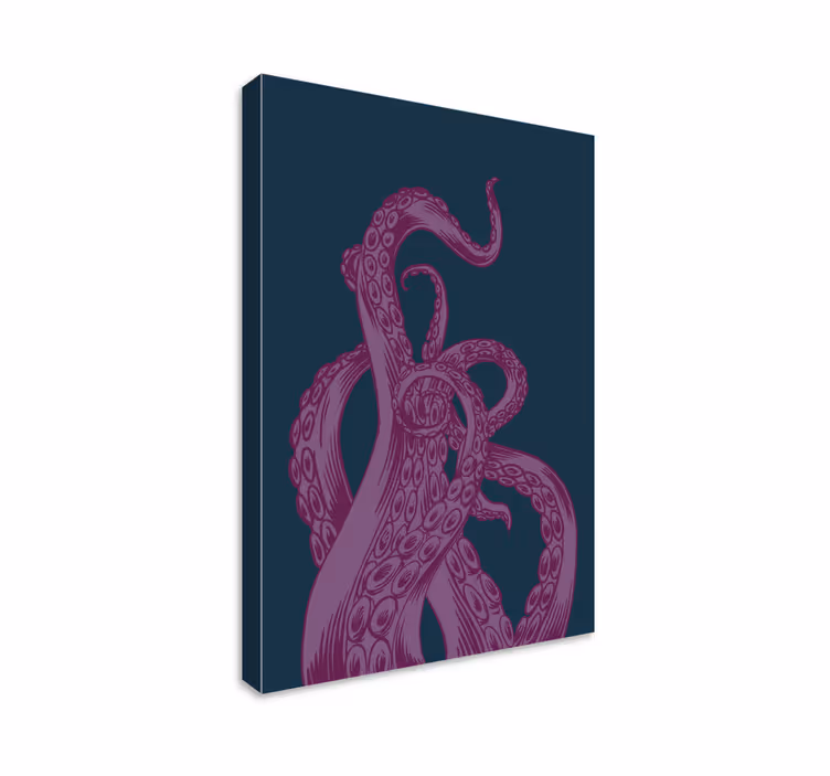 Tablou pești cu design tentacule de caracatiță - TenStickers