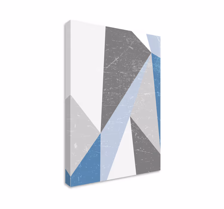 Tablou geometric forme unghiulare abstracte - TenStickers