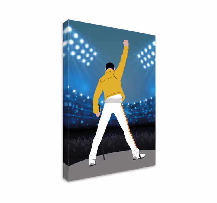 Pânză muzicală freddie la wembley - TenStickers