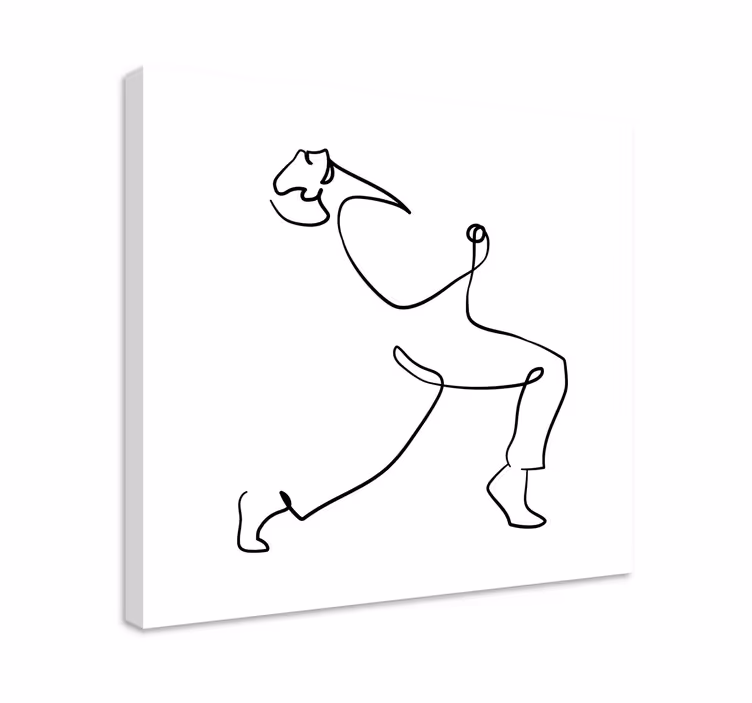 Tablou persoane contur uman dinamic - TenStickers