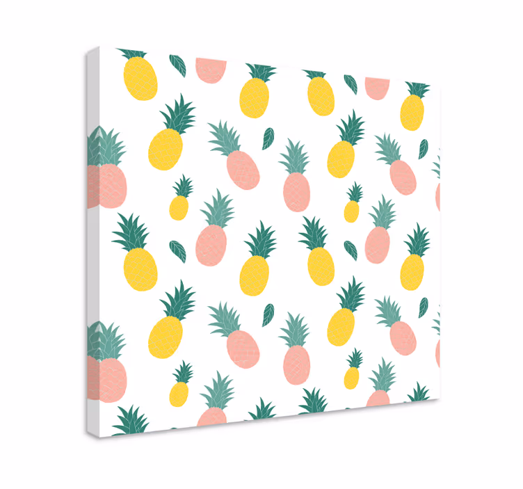 Imprimeu perete bucatarie design fructe ananas - TenStickers