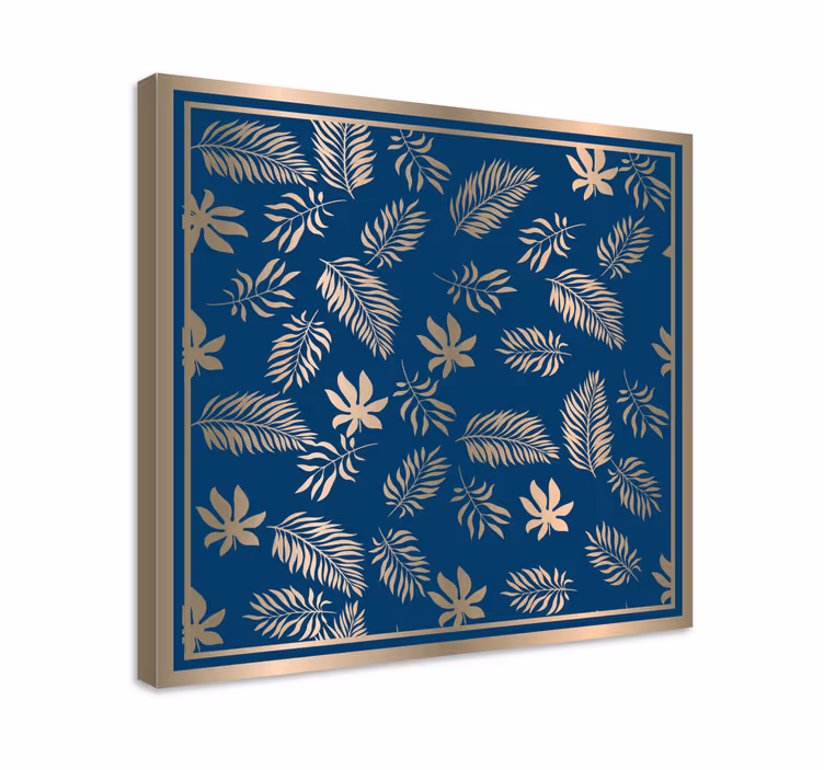 Tablou flori şi plante design cu motive de frunze - TenStickers