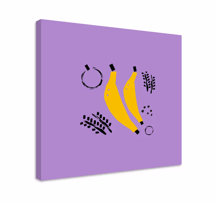 Tablou fructe design cu banane galbene - TenStickers