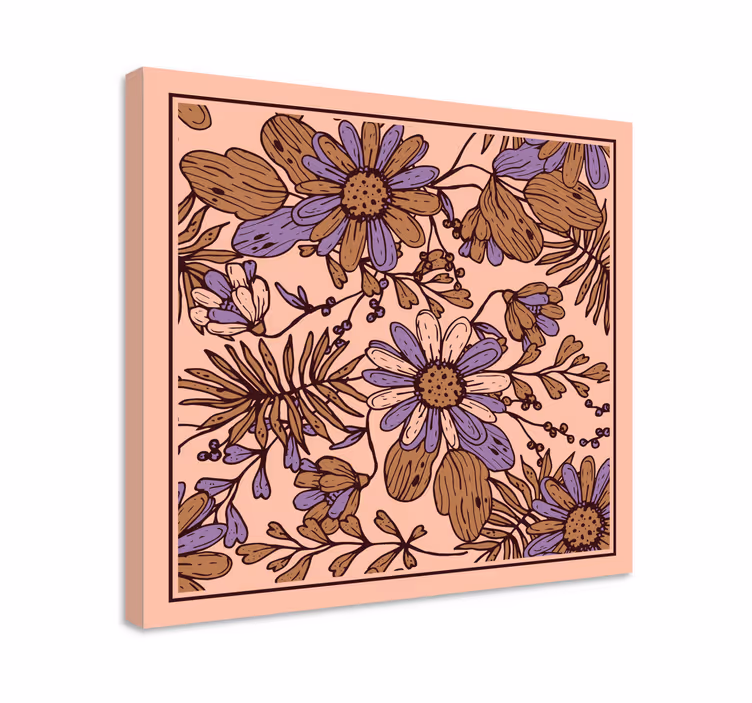 Tablou flori şi plante compoziție flori delicate - TenStickers